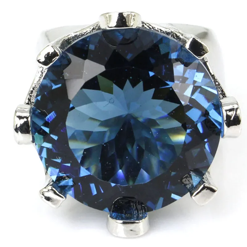 Bagues personnalisées en argent Sterling massif 925, 15g, grande pierre précieuse, Tsavorite verte, grenat, Tanzanite violette, Tourmaline, plusieurs tailles