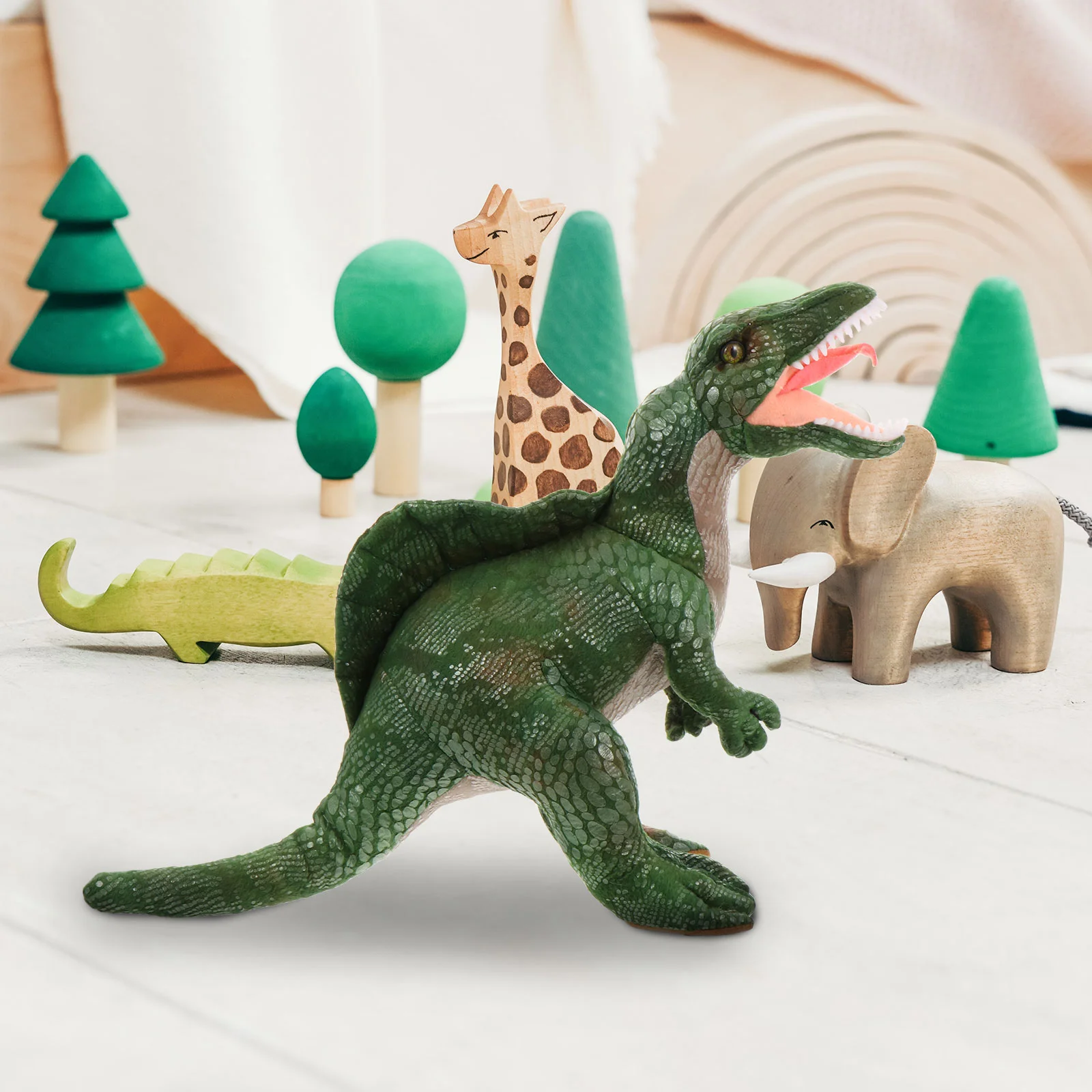 Puzzle Dinosaur Toy Child Stuffed Animal Figurine Cotton Toys for Kids 8-12