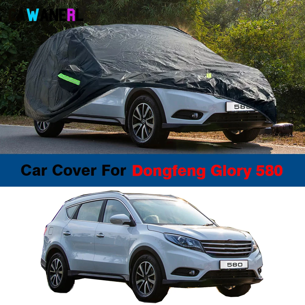 

Car Cover Sun Shade Anti-UV Snow Rain Prevent Waterproof Cover For DongFeng DFSK Fengon Glory 580 i-Auto G7 2016-2024