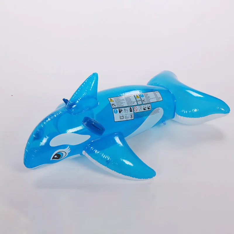 Water Blue Whale Dolphin Mount Large inflatable swimming circle toy water riding horse Little Whale Rider