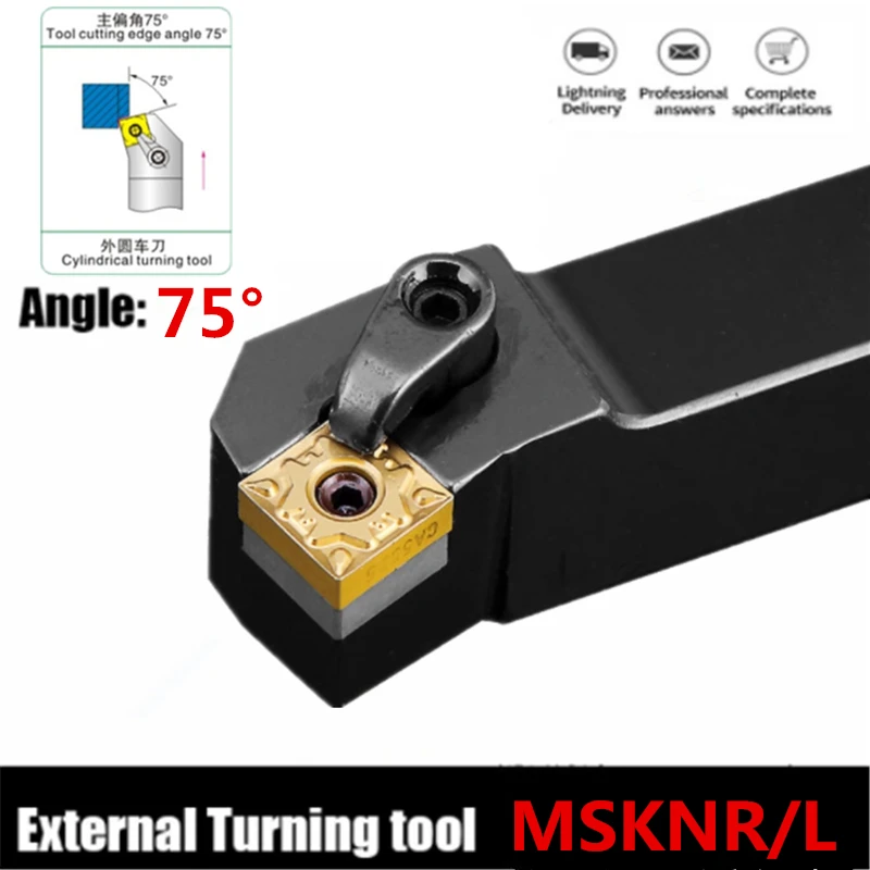 MSKNL/MSKNR2020K12 MSKNR2020K12 MSKNR2525M12 portaherramientas de torneado externo insertos de carburo SNMG MSKNR/L juego de herramientas de corte de torno