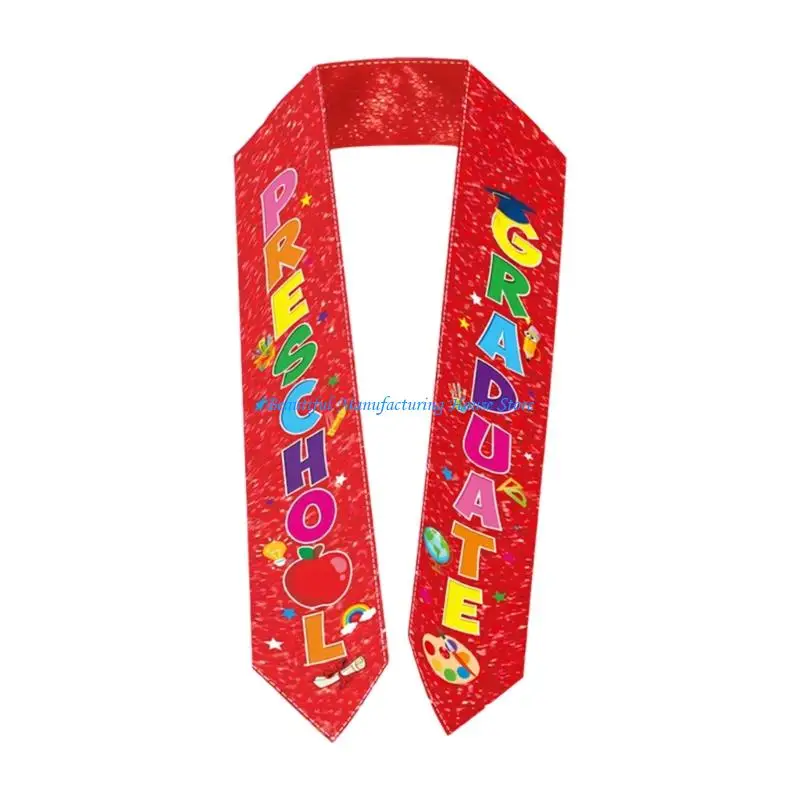 E56A Elegant Graduation Stole Graduation Sash For Kids With Preschool Graduate Text 2