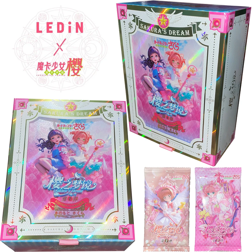 ขายส่งใหม่ Cardcaptor ซากุระการ์ดอะนิเมะคอลเลกชันรูปการ์ด Mystery Box เกมกระดานของขวัญวันเกิดสําหรับ