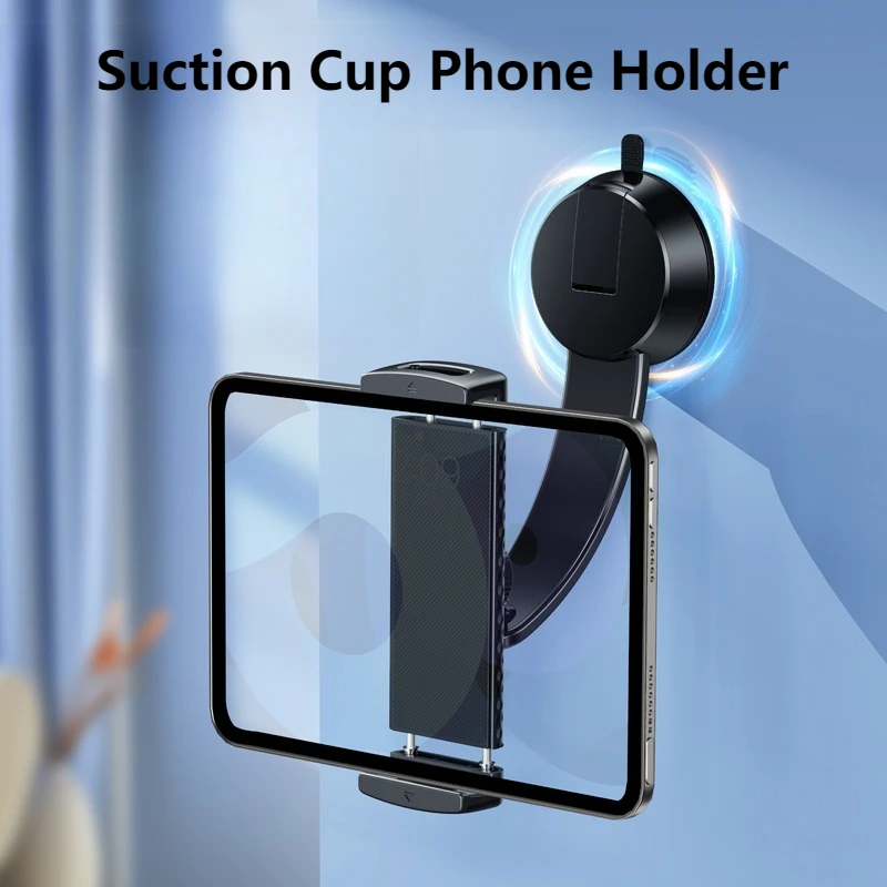 

Oatsbasf Suction Cup Phone Holder Stand Wall Mounted Dashboaed Tablet Bracket 360° Rotation for 4.7-12.9" Samsung iPhone iPad