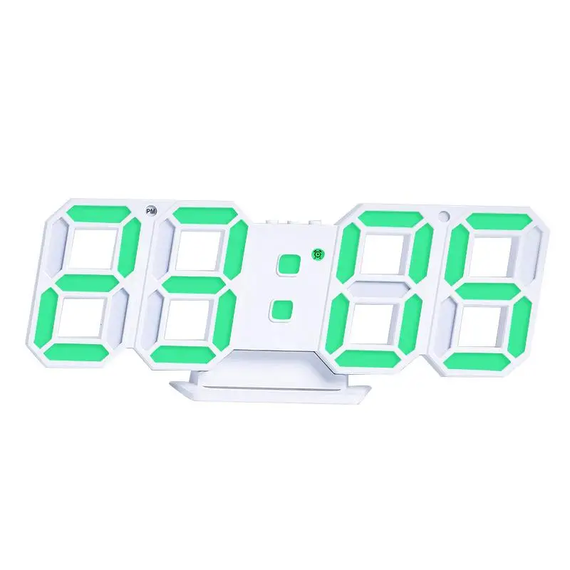 

New Creative 3D Clock, LED Digital Clock, Plug in Wall mounted Stereoscopic Clock, Simple and Fashionable Clock