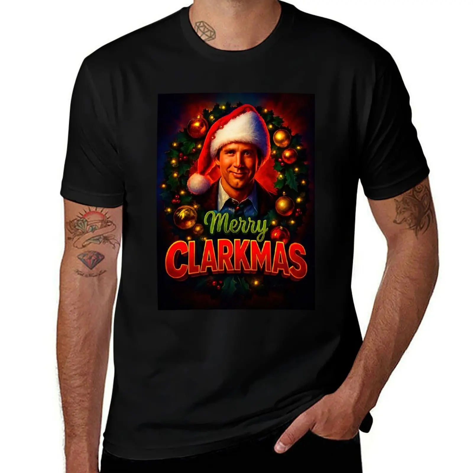 

National Lampoons Christmas Vacation Clark Griswold T-Shirt vintage t shirts football t shirt anime clothes men clothings