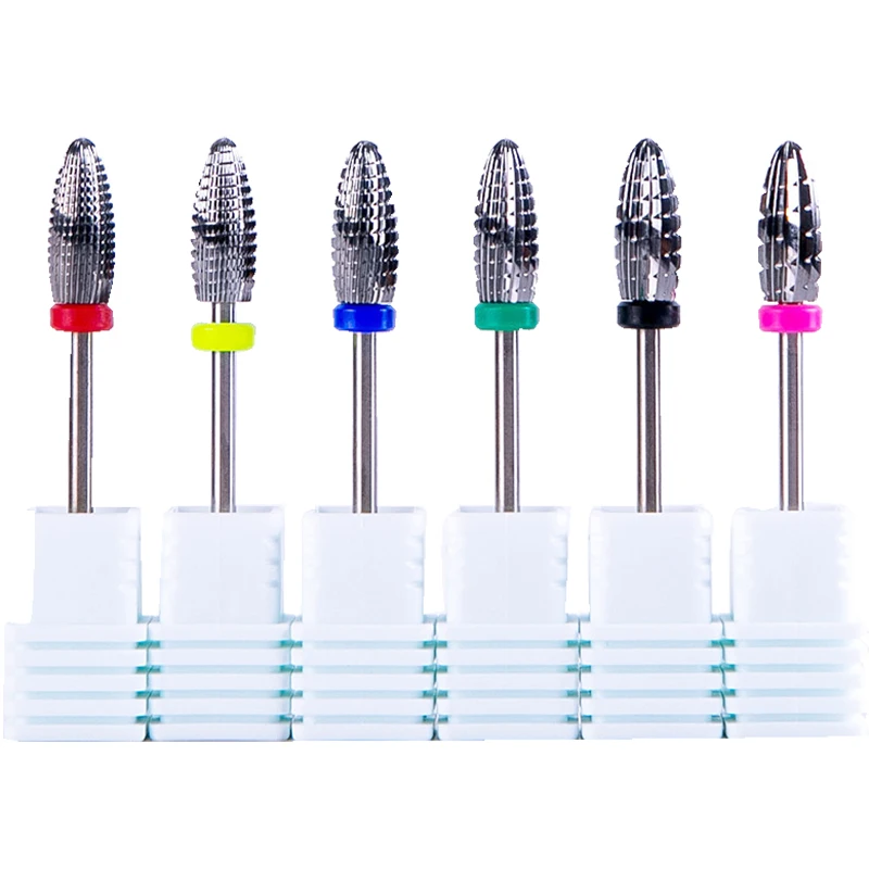 Easy Nail New! Tungsten Carbide Nail Drill Bit Electric Nail Mills Cutter for Manicure Machine Nail Files Accessories F0615