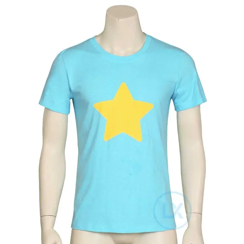 Anime steven universo jaqueta de quartzo suéter casaco azul camiseta rosa casaco cosplay terno festa de halloween presentes para meninos