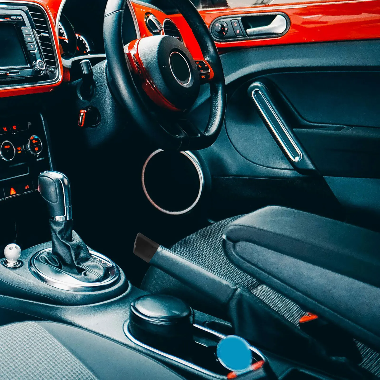 

Car Button Cover Durable Smooth Fit Replacement Hand Brake Cap Stylish Grip Cover Easy Install Drift Knob Auto