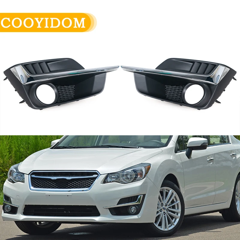 Front Bumper Fog Lamp Cover For Subaru Impreza 2015 2016 57731FJ310 Headlight Shade Grille Car ABS Fog Lamp Trimming Bezel Cover