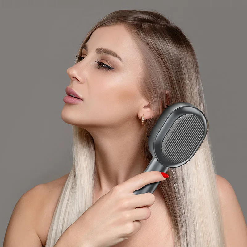 Portable Fashion Electric Head Comb Hair Growth with Oil Dispenser Massager Comb Release Scalp Massage Hair Comb for Hair Spa