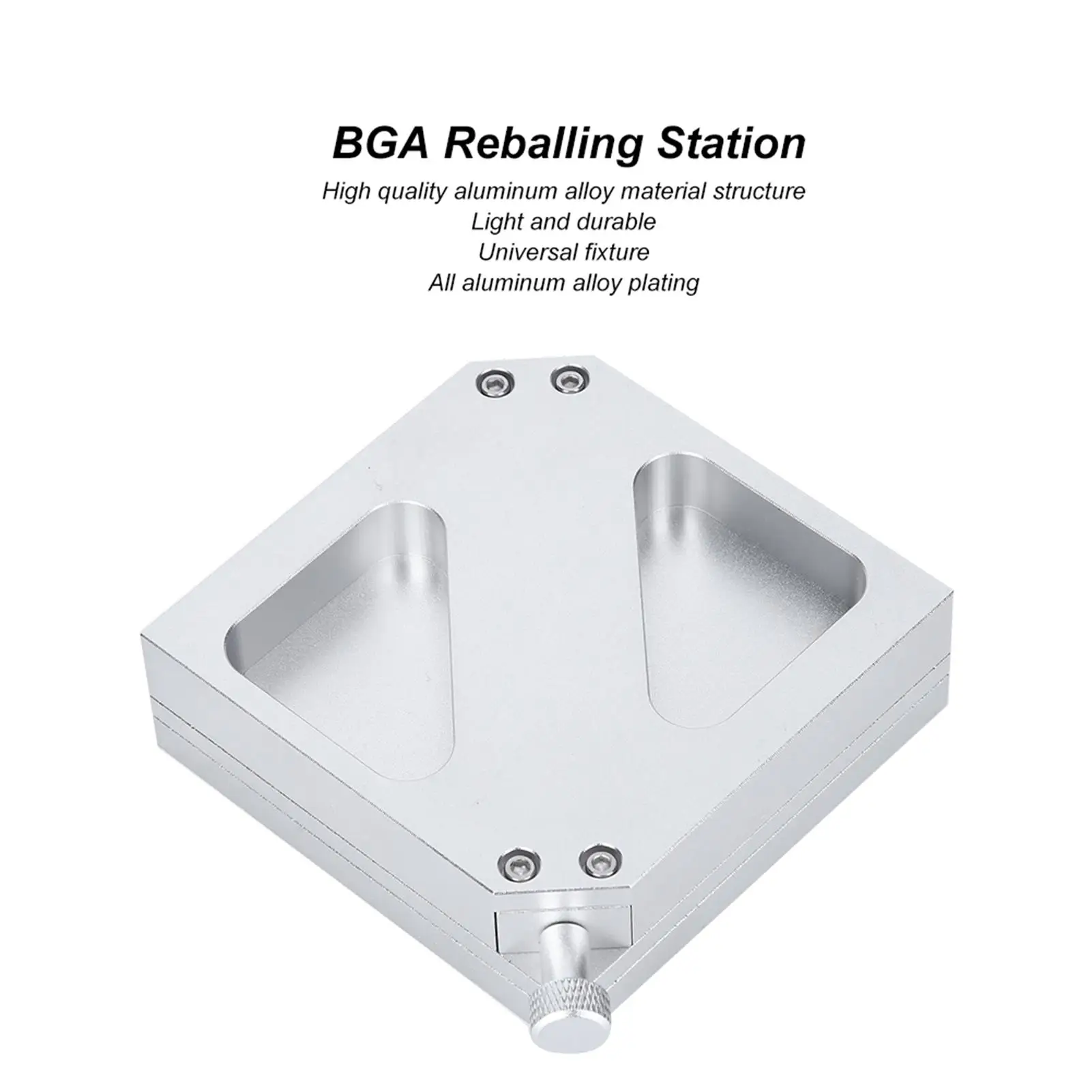 90x90mm BGA Reballing Station Universal Stencil Solder Kit - Aluminum Alloy Manual Rework Tools