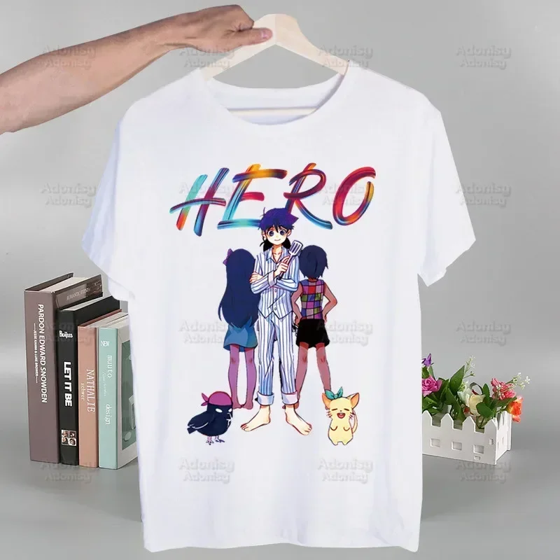 

Surreal Psychological Game Omori Cat Men's Tshirt Cute Printing Shirt Mens Fashion T-Shirt For Men Casual Tops Short Sleeve