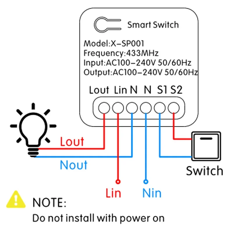 EU 10A Mini RF 433 mhz Smart FAI DA TE Interruttore Senza Fili 110 V 220 v Modulo Ricevitore Elettrico Supporta 2 Vie di Controllo di