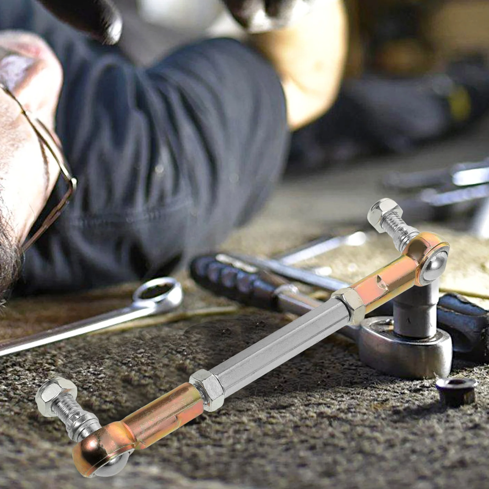 

Steering Joint Tie Rod Ball Joint for Atv Go Kart Vehicle Off-Road Steering Kit M8 Replacement Compatible with Chinese