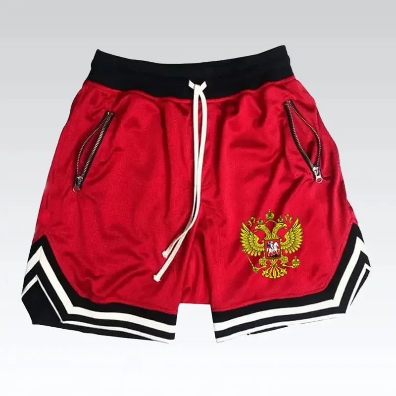 Of Arms Of Russia Eagle CCCP Russia Shorts Men's Casual Fashion Basketball Shorts Hip Hop Comfortable Casual Basketball short Pa