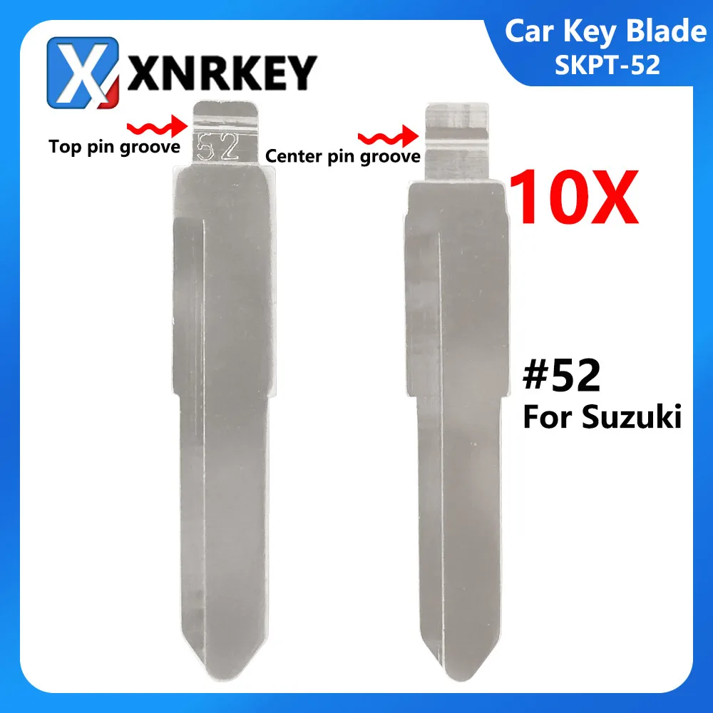 

XNRKEY 10 шт. 52 # HU87 HU133R металлическая НЕОБРАБОТАННАЯ задняя флип-карта для Suzuki Swift для keydiy KD xhorse VVDI JMD № 52