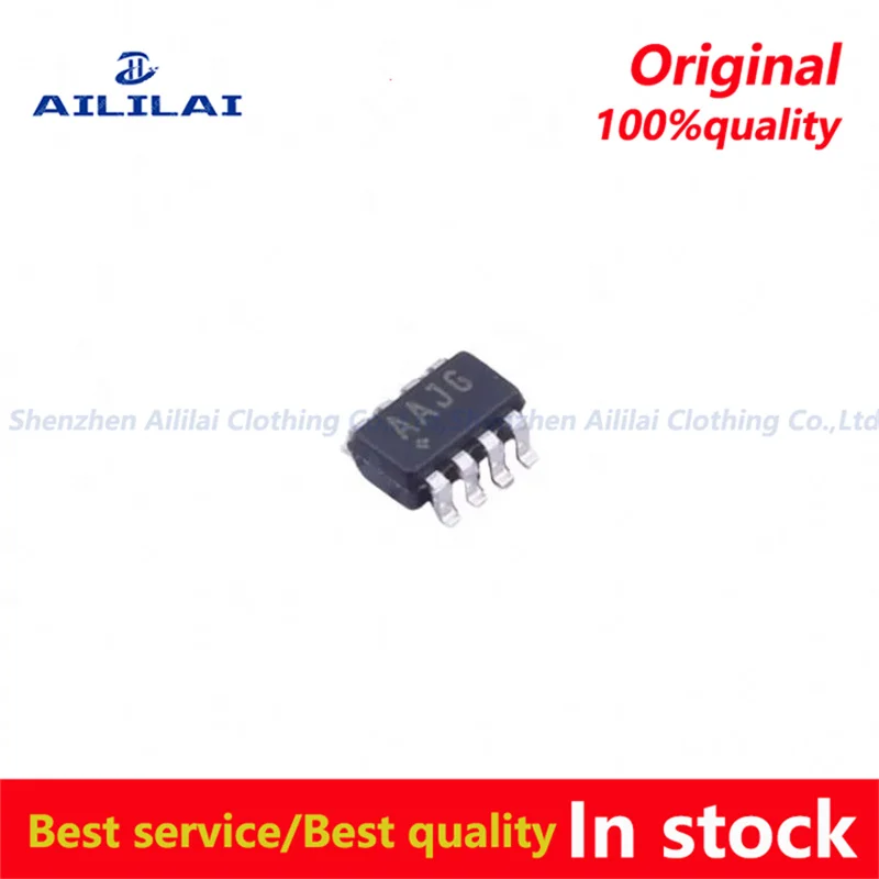 5pcs New AAJG MAX1037EKA+T silk screen AAJG SOT23 analog-to-digital conversion chip