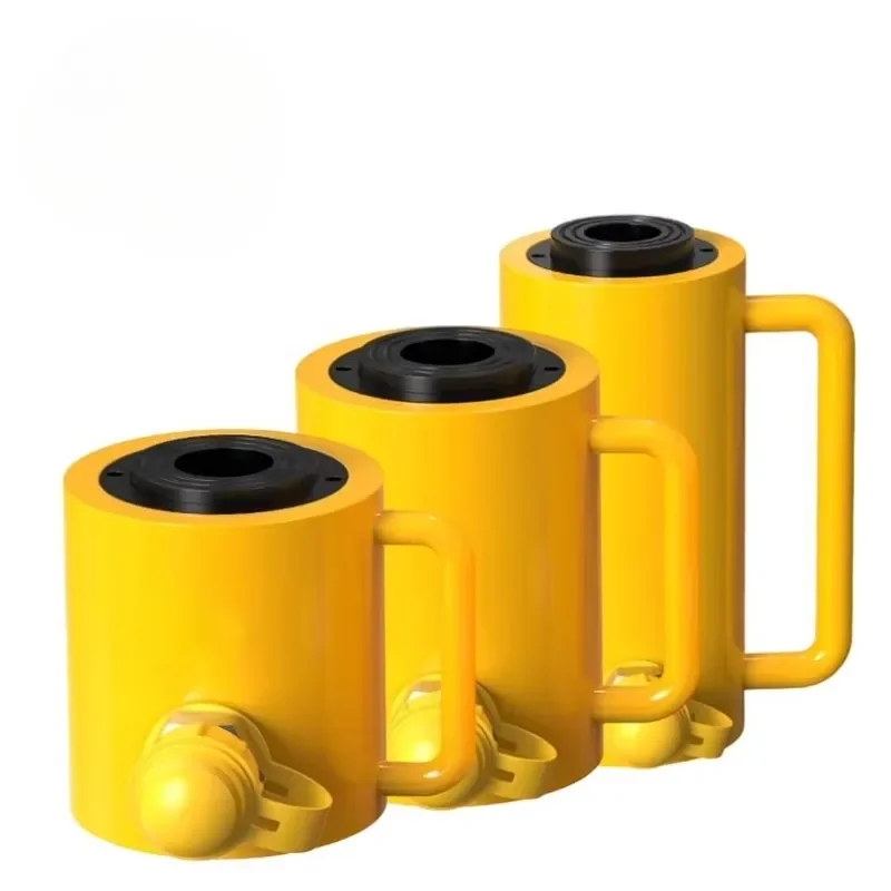 Single Acting Hollow Plunger Hydraulic Jack Separated Hydraulic Cylinder For Bolt Tensioning & Lifting