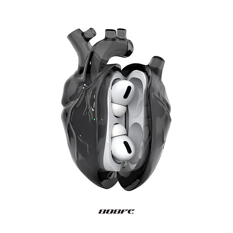 808FC Heart Headphone Case 808 fc Earphone Case Customize air pods pro2 Hearing Headphone Cases For Airpod3 Pro/Pro2 Phone Gift