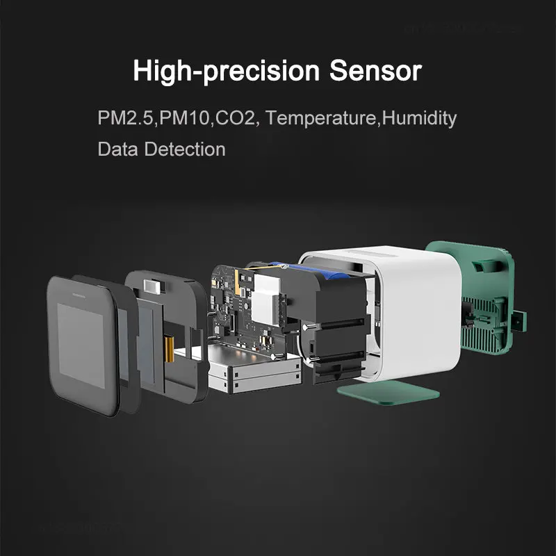 Xiaomi Qingping Air Detector Lite Retina Touch IPS Screen Touch Operation PM2.5 Air Monitor Work with Mijia APP Apple Homekit