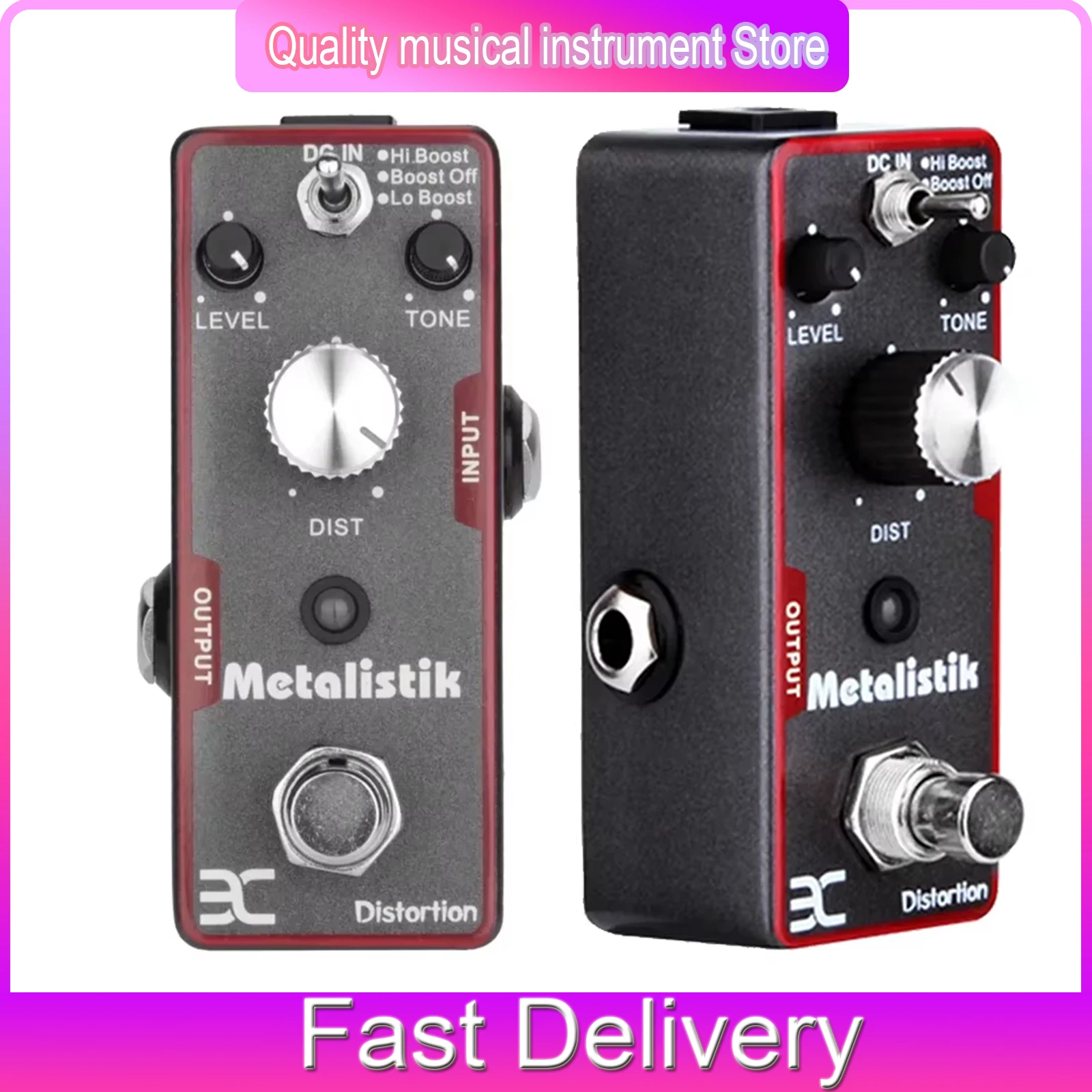 

Педаль эффектов для гитары ENO TC11 Metal Distortion, 3 режима работы, True Bypass, для электрогитары