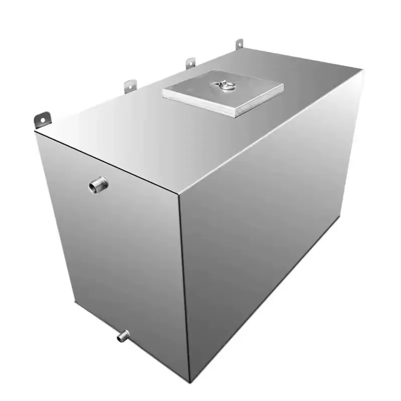 Stainless steel water tank wall-mounted 304 customizable household kitchen bucket house square water tower