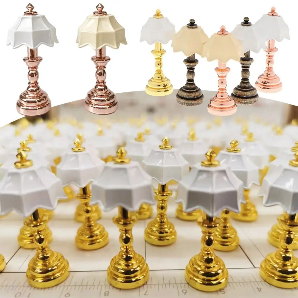

Accessories 1:12 Dollhouse House Decor Miniature Floor Lamp Retro Lamp Crystal Wall Light Lamp Model