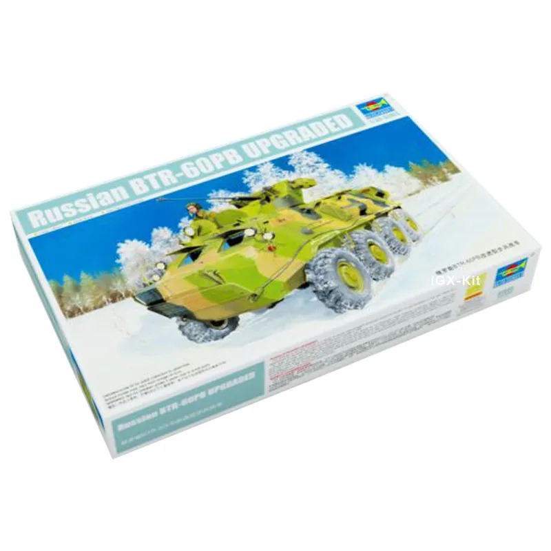 ทรัมเป็ตเตอร์01545 1/35 BTR-60PB รัสเซีย BTR60ทหารราบยานพาหนะต่อสู้รถของเล่นทหารรถโมเดลประกอบพลาสติก