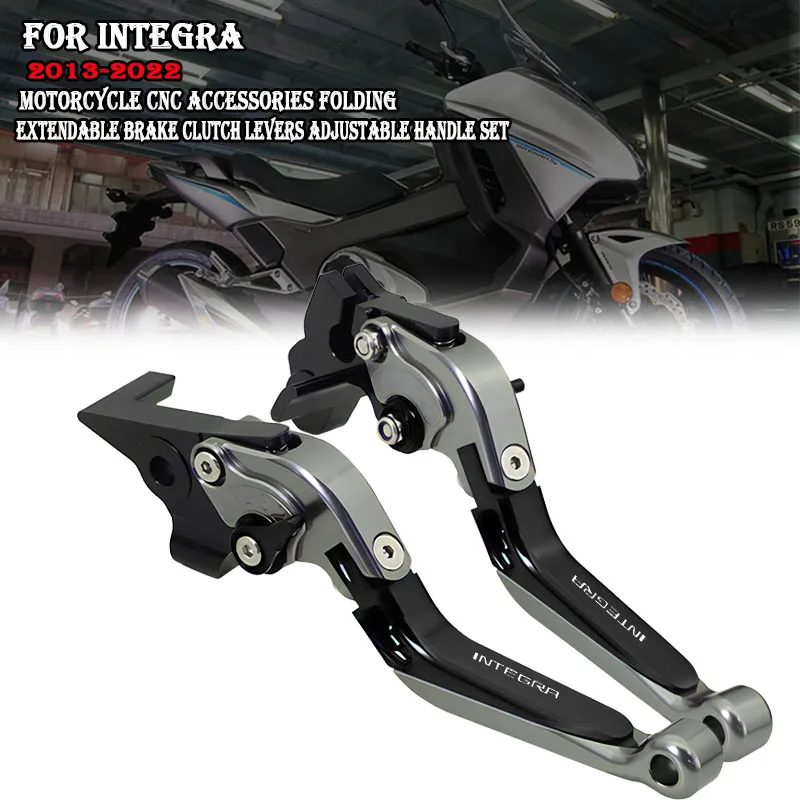 Fit For INTEGRA NC750D 750 DCT 2013-2022 Motorcycle CNC Accessories Folding Extendable Brake Clutch Levers Adjustable Handle Set