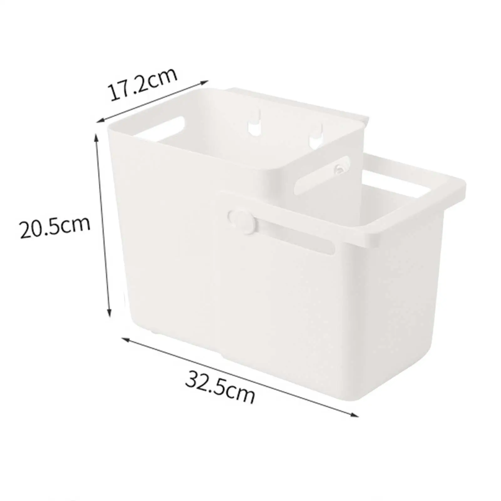 Kitchen Hanging Trash Can Stylish Wastebasket for Under Sink Indoor Bathroom