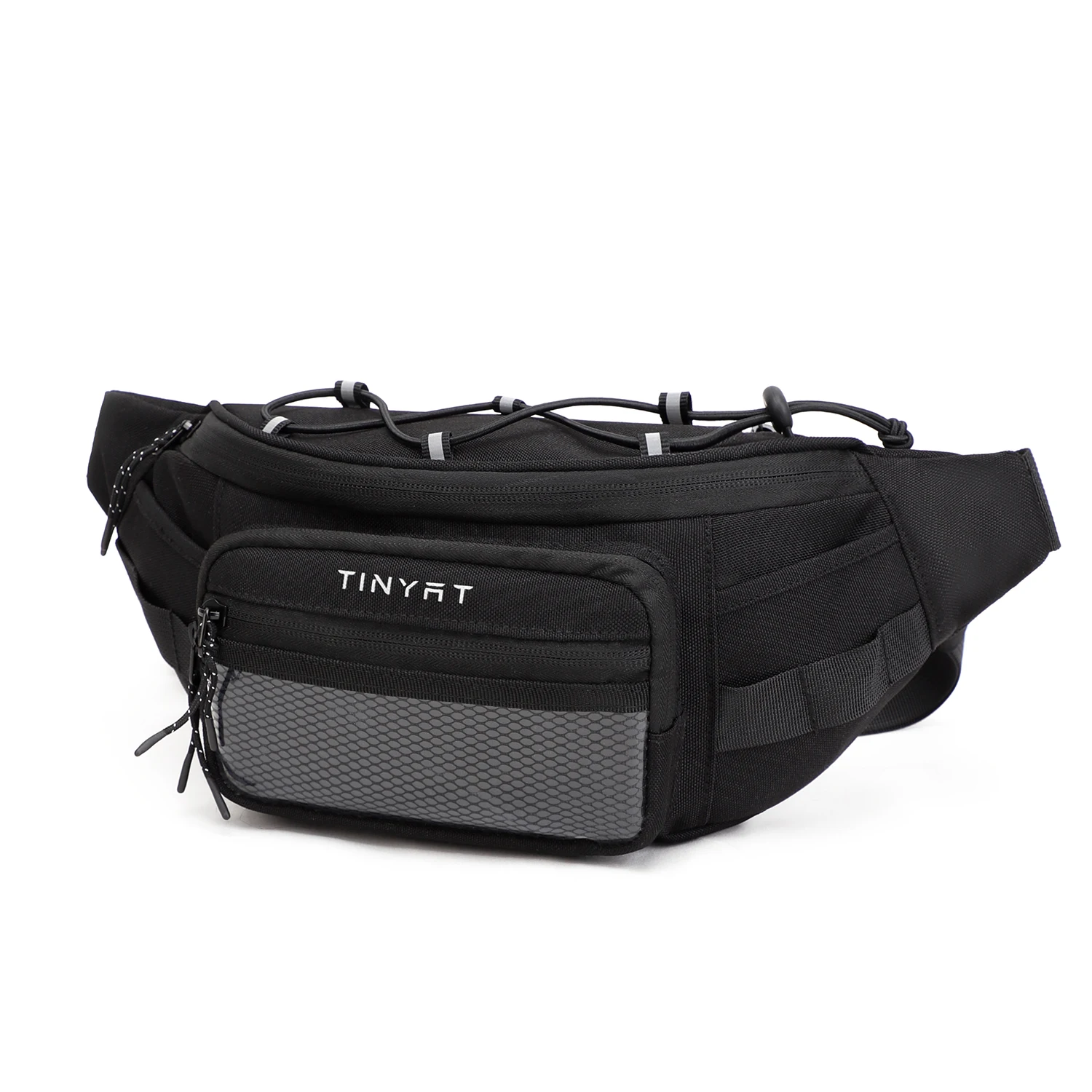 TINYAT Men's Multifunctional Waist Bag Multiple Pockets Waterproof Crossbody Bag Cycling Hiking Traveling Fashionable Chest Bag