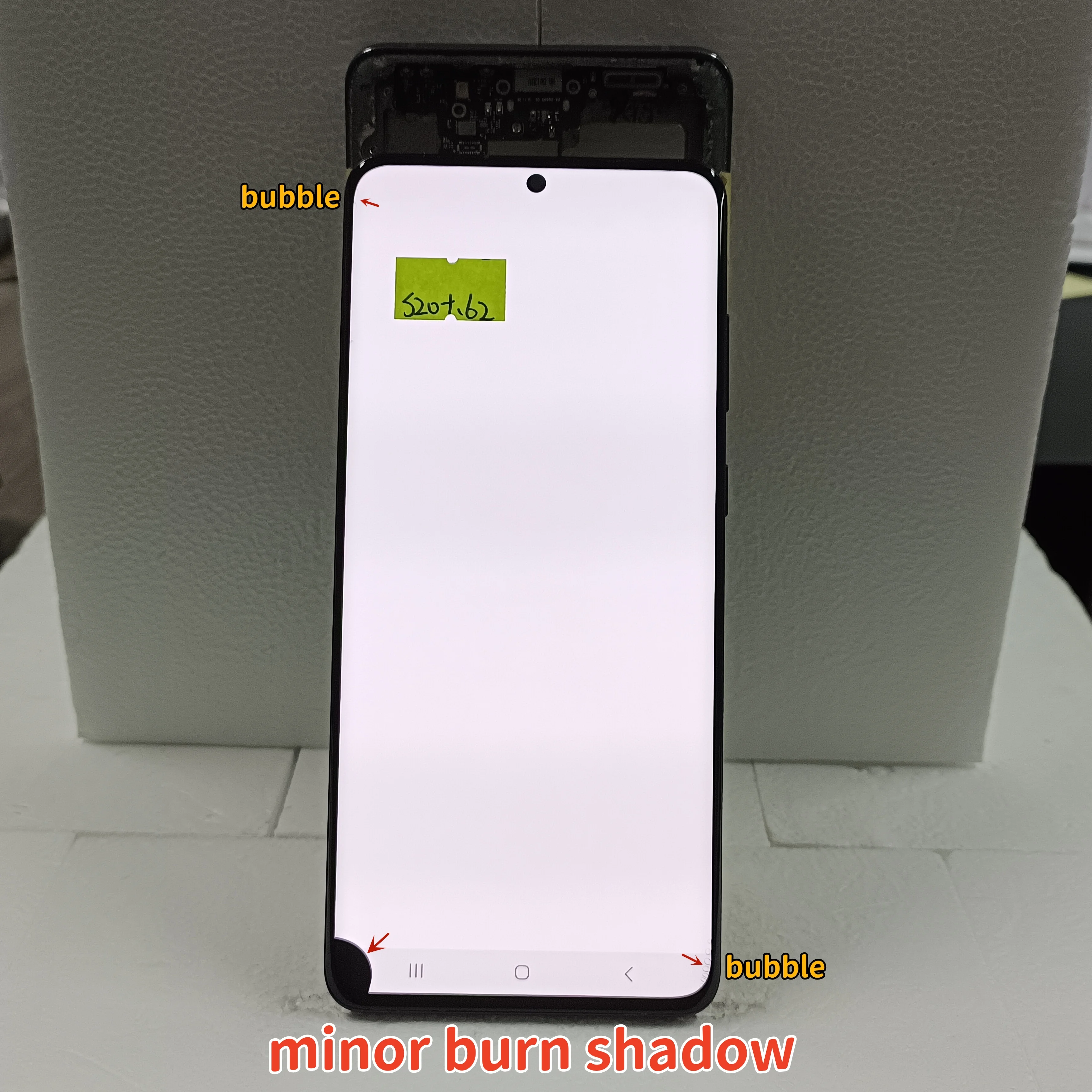 100% teste super amoled display para samsung galaxy s20 plus Sm-g985a g985u tela lcd tela de toque digitador display substituição