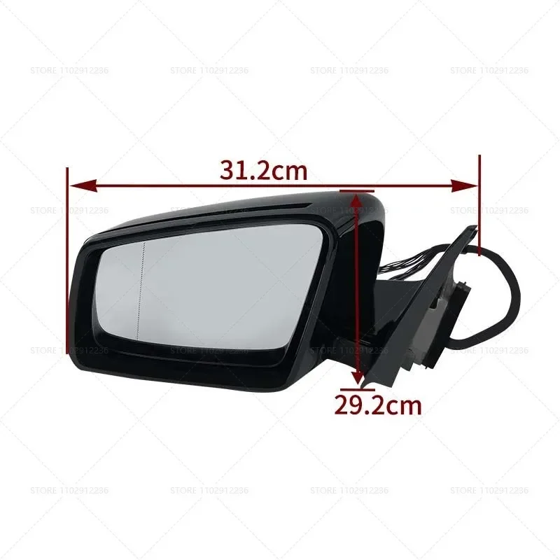 for 2010-2013 W221 Mercedes Benz S350 S400 S450 S550 S600 S63 S65 AMG Power Folding Rear View Door Mirror 2218101176 2218101276
