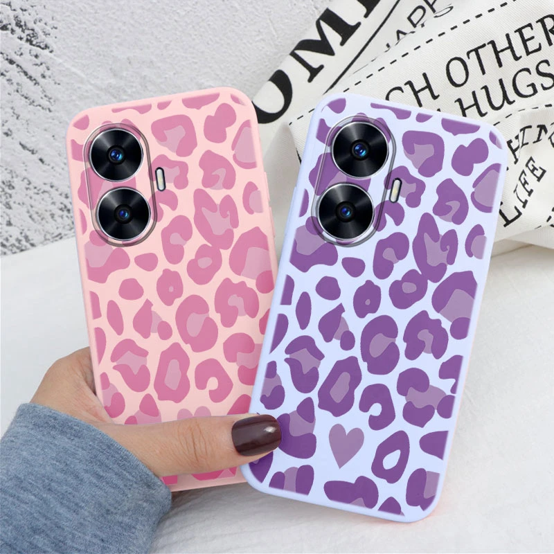 For Realme C55 4G Phone Case Soft Silicone Shockproof Leopard Print Protection Cover For OPPO Realme C55 Fundas C 55 Capa Shell