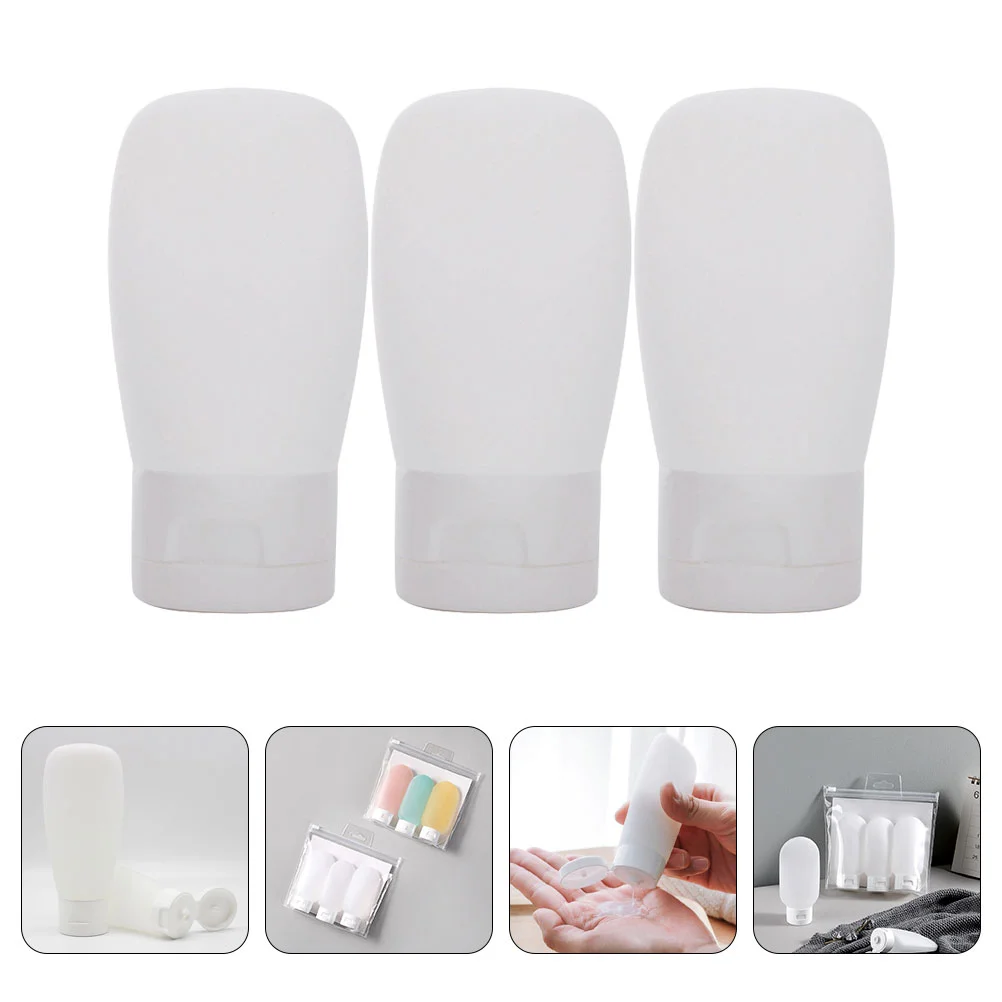 

3 Pcs Bottle Set Travel Lotion Toiletries Containers Shampoo Dispenser Dispensers Bottles Airplane