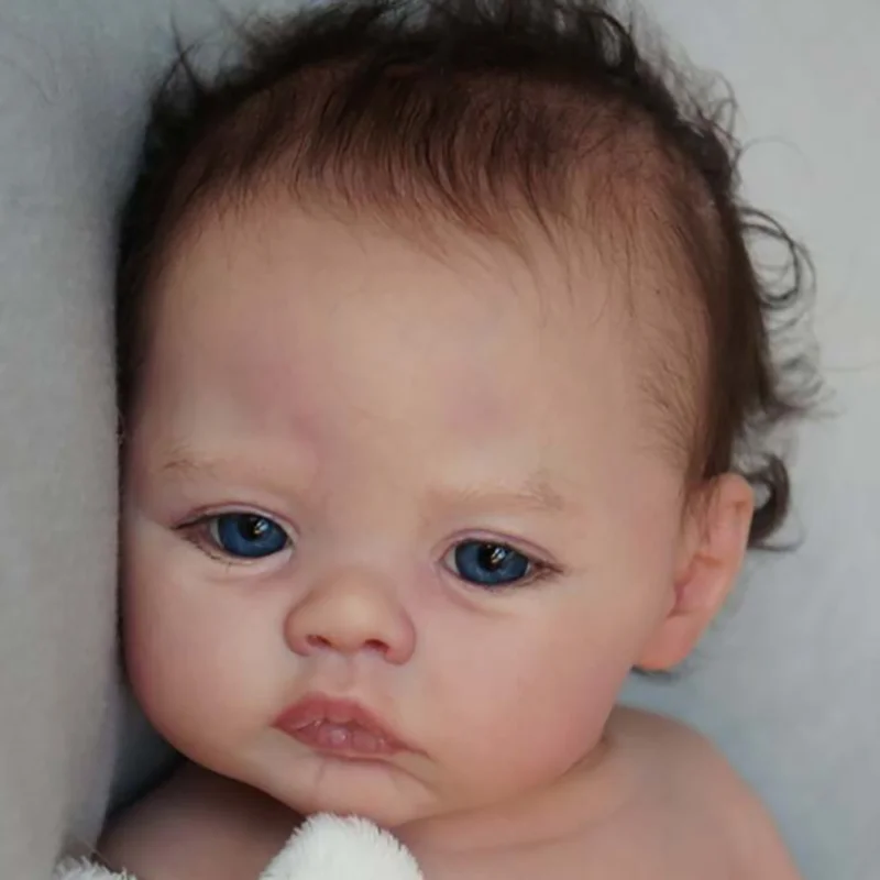 Bebê recém-nascido Kit Boneca Renascer, Prado com COA, Popular Lifelike, Soft Cor Fresca, Peças Em Branco, Feitas À Mão, Brinquedo DIY, 17"