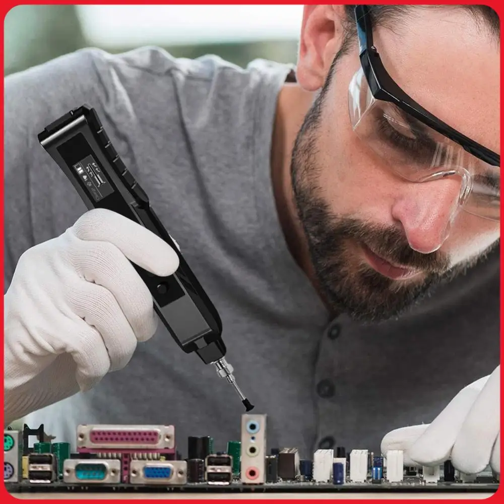 

Electric Vacuum Sucking Pen Anti-static Vacuum Chuck Suction Pen Rechargeable Vacuum Pickup Tool for IC Chip SMD SMT Repair Work