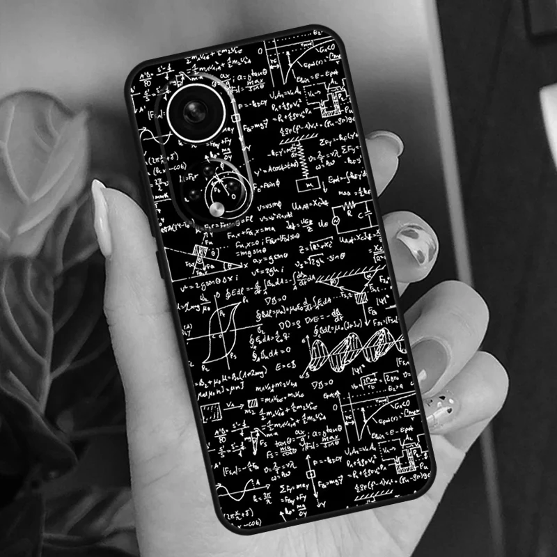 غطاء صيغ فيزياء الرياضيات العلوم لهاتف Honor 200 Pro 90 70 50 X9a X8a X9 X8 X8b X9c X9b Honor Magic 7 Pro 5 6 Lite
