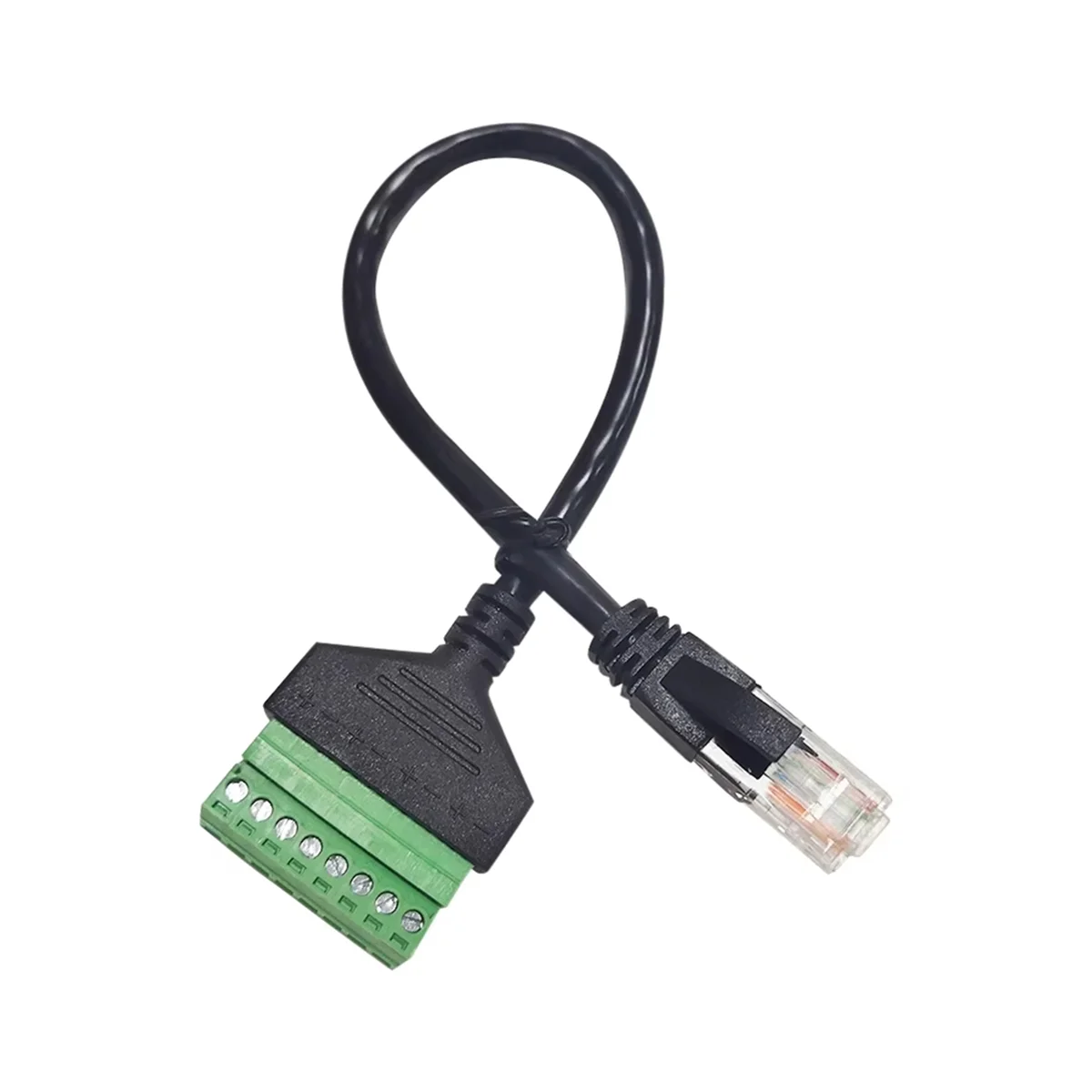 

ABAB 20 см RJ45 к винтовой клеммной колод, 8-контактный разъем Ethernet с кристаллической головкой-штекер на 8-контактный винтовой клеммный сетевой адаптер