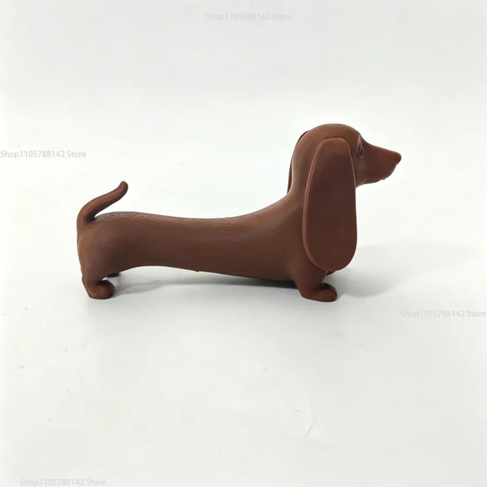 Vintage Dachshund Figurine  Dog,Delicate Dachshund Desk Ornament for Pet Enthusiasts Home Decorative Desktop Ornaments