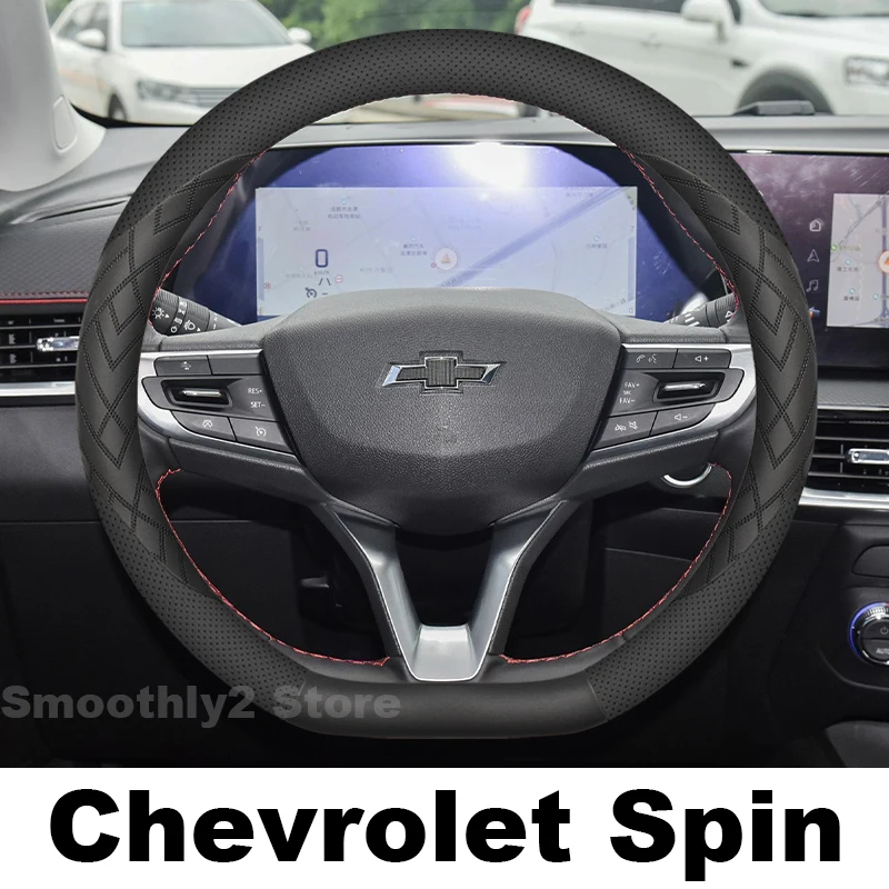 Funda de Cuero para Volante de Coche Chevrolet Spin 2025 2024, Resistente al Desgaste, Accesorios para Chevrolet Spin 2026