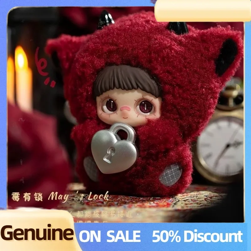 새로운 메이메이 V6 마이 아이 러브 유 시리즈 랜덤박스 메이메이 비닐 플러시 백 펜던트 인형 키체인 트렌디 장난감 수집 할로윈 선물