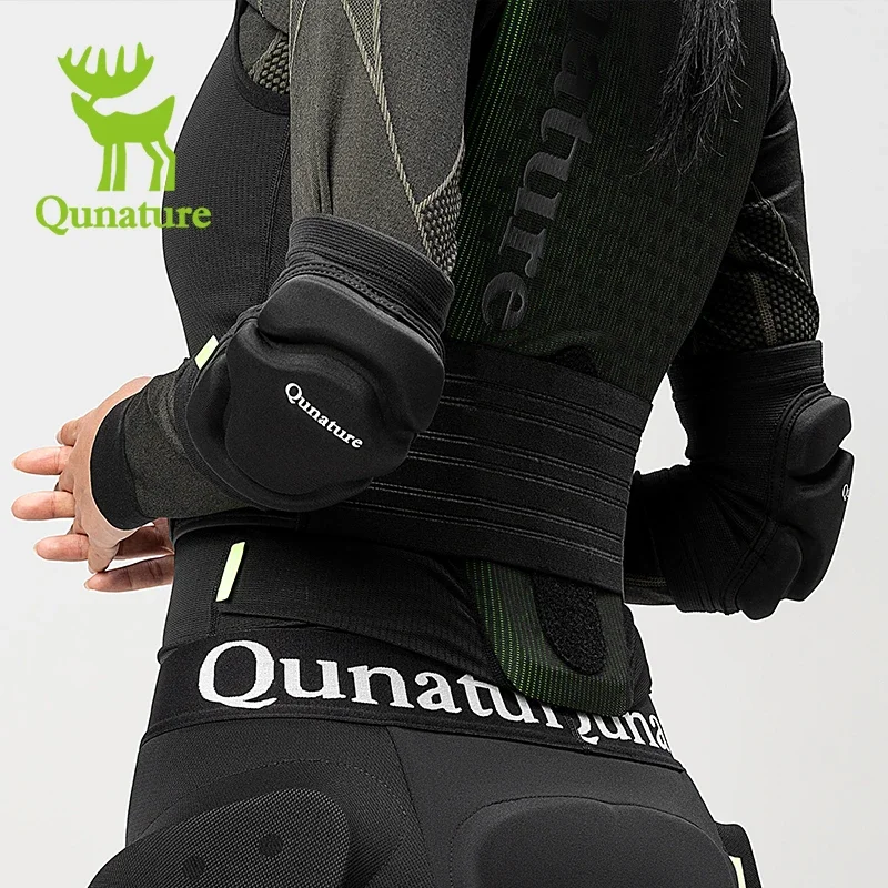 Qunature Ski Elbow Pads Single Double Board Sports Protective Gear Elbow Anti-fall Bicycle Riding Outdoor Legs Elbow Pads