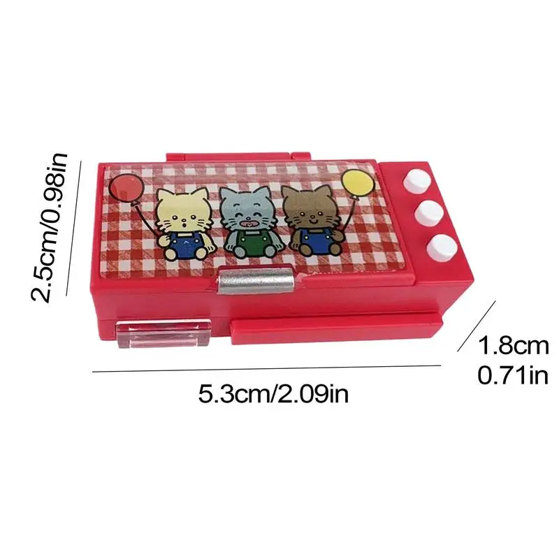 Accessori per la casa delle bambole in miniatura Simulazione Casa delle bambole Scatola per matite Modelli da collezione Decorazioni per la tavola Fai finta di giocare con il giocattolo per le ragazze dei ragazzi