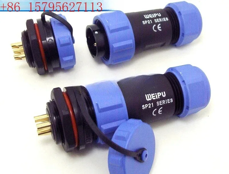 Plug and socket SP21-2-core 3 4 5-pin 7P 9/ 12 core weipu waterproof connector