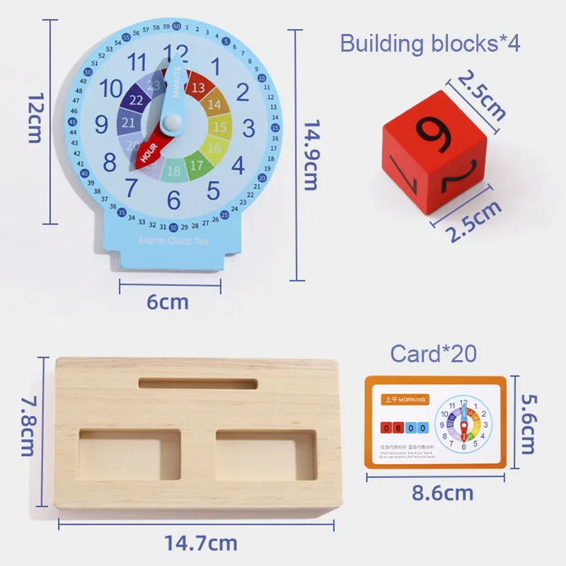 Children Montessori Clock Educational Toy