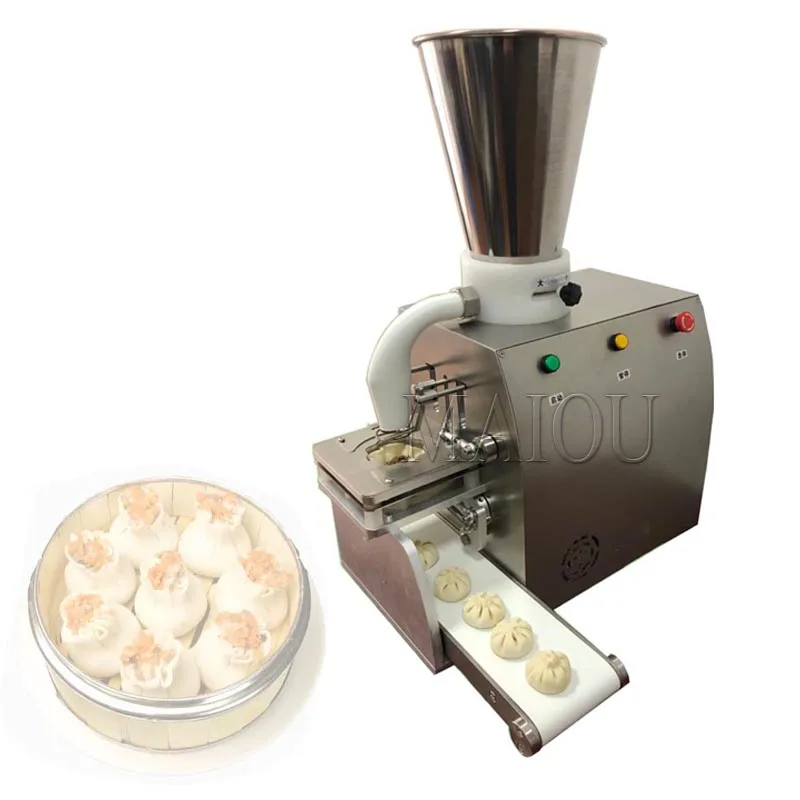 Semi Automatic Steamed Pork Dumplings Momo Making Forming Machine Xiaolong Charter Machine