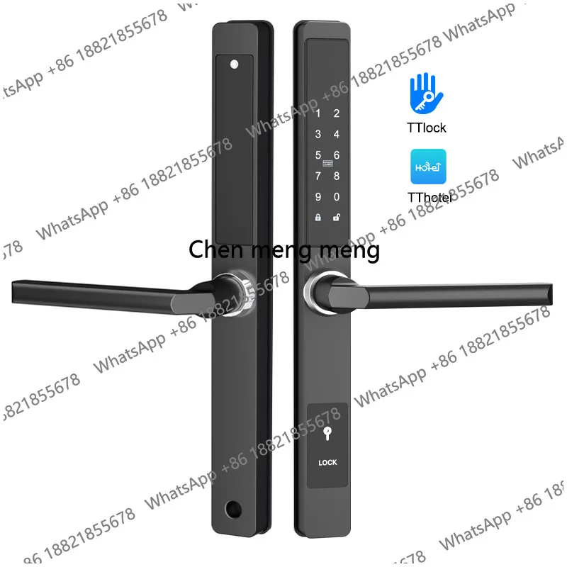 Waterproof Smart Door Lock Digital Electronic Lock   Password Card Aluminum Sliding Lock