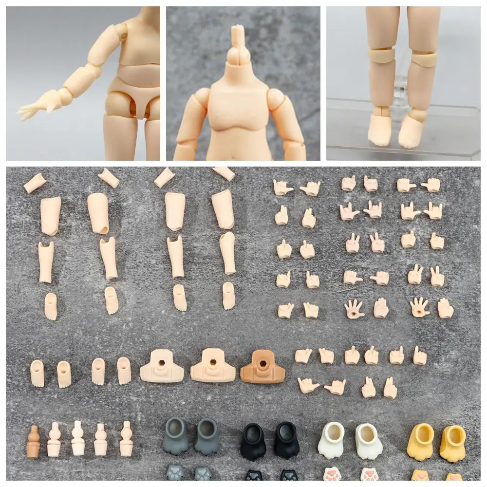 1pc 11CM Doll Body Parts YMY Body for BJD Doll for Obitsu11 GSC Hand ob11 1/12BJD Doll Body Moveable Joint Doll Toy Hand Group